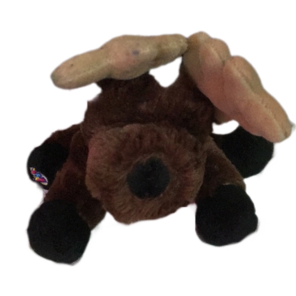 Plush Reindeer Toy - Brown and Black